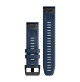 QuickFit® 22 Watch Bands - Captain Blue with Black Stainless Steel Hardware -  010-13111-31 - Garmin